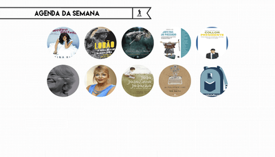 Agenda da semana (15/05)