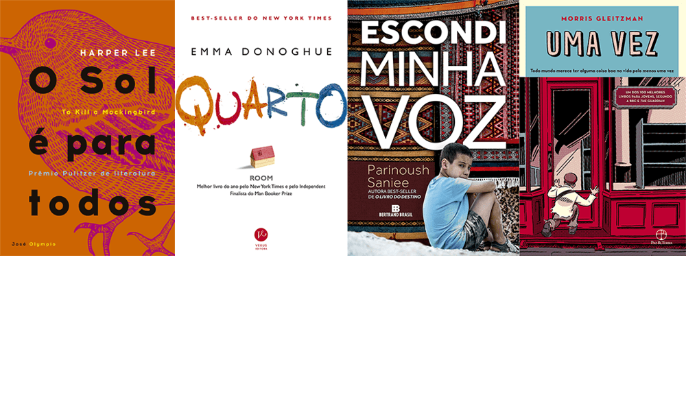 Quatro livros com temas delicados narrados por crianças