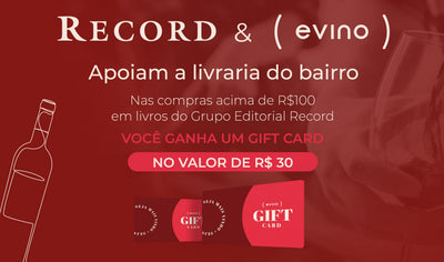 Parceria entre Record e Evino em apoio às livrarias do bairro