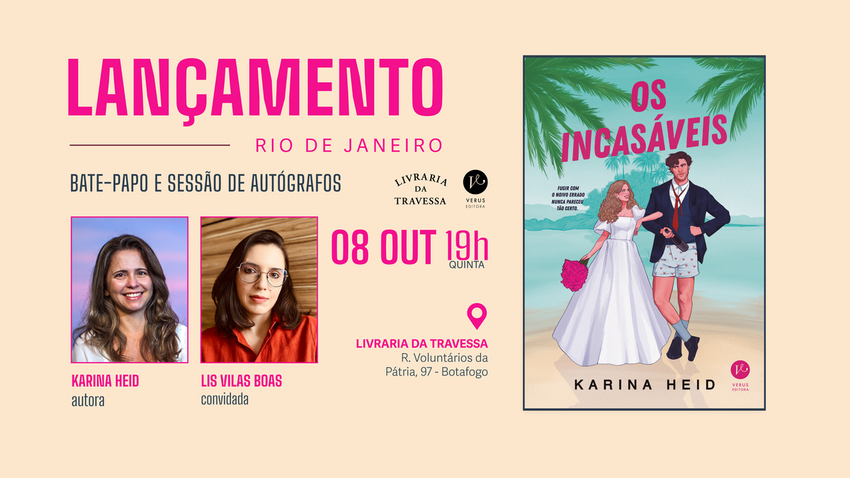Karina Heid lança “Os Incasáveis" no Rio