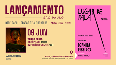 Lançamento 'Lugar de fala' em São Paulo