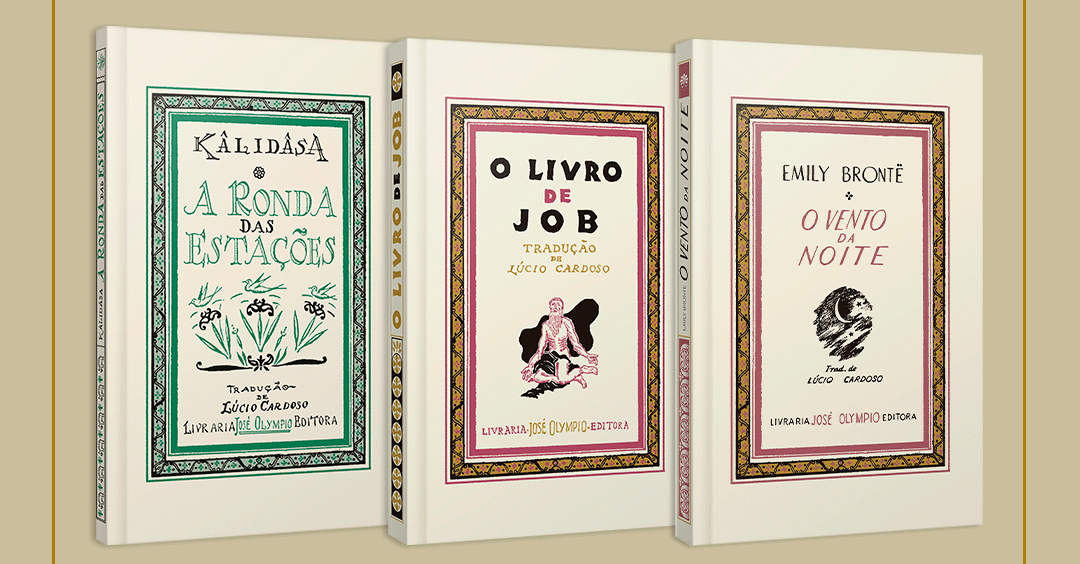 ||Capas de livros da coleção Rubáiyát|A primeira edição de O livro de Job e a versão fac-símile|Os arabescos e fontes foram redesenhados à mão|||Capa de 'O vento da noite'|'O livro de Job'