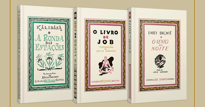 ||Capas de livros da coleção Rubáiyát|A primeira edição de O livro de Job e a versão fac-símile|Os arabescos e fontes foram redesenhados à mão|||Capa de 'O vento da noite'|'O livro de Job'