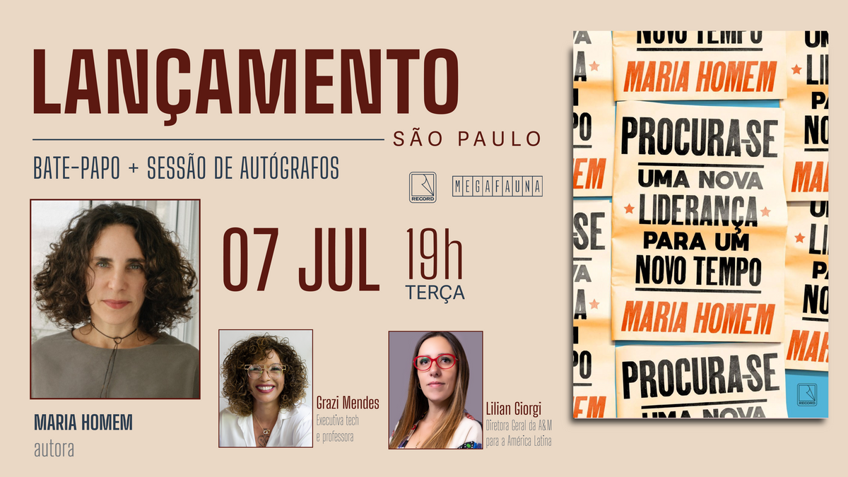 Lançamento da autora Maria Homem em São Paulo