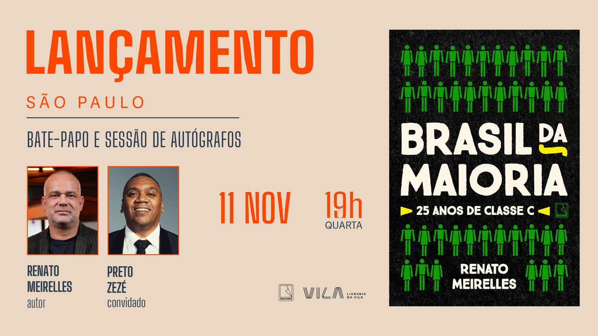 Renato Meirelles lança “Brasil da Maioria” em São Paulo