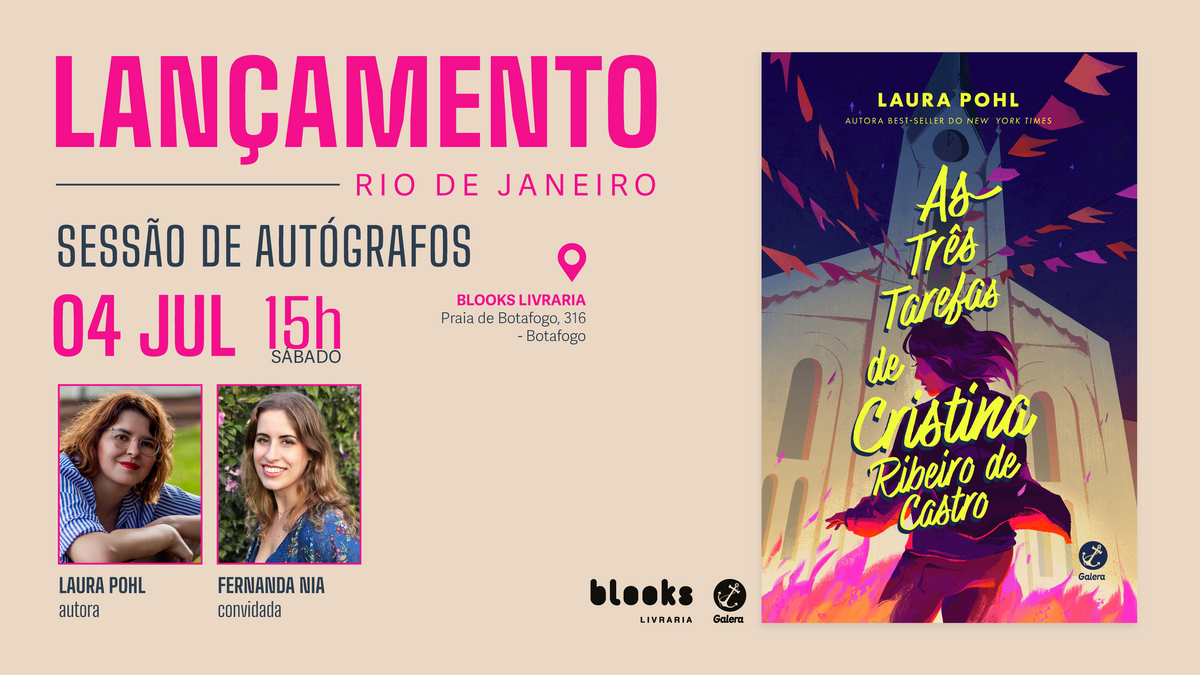 Lançamento da autora Laura Pohl no Rio de Janeiro